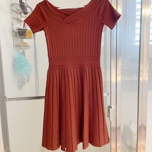 Sandro burgundy red dress